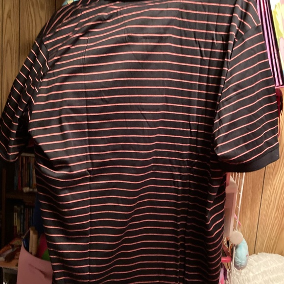 NWT - NAUTICA Men’s Size Large Striped Black and Red Shirt - Picture 5 of 11